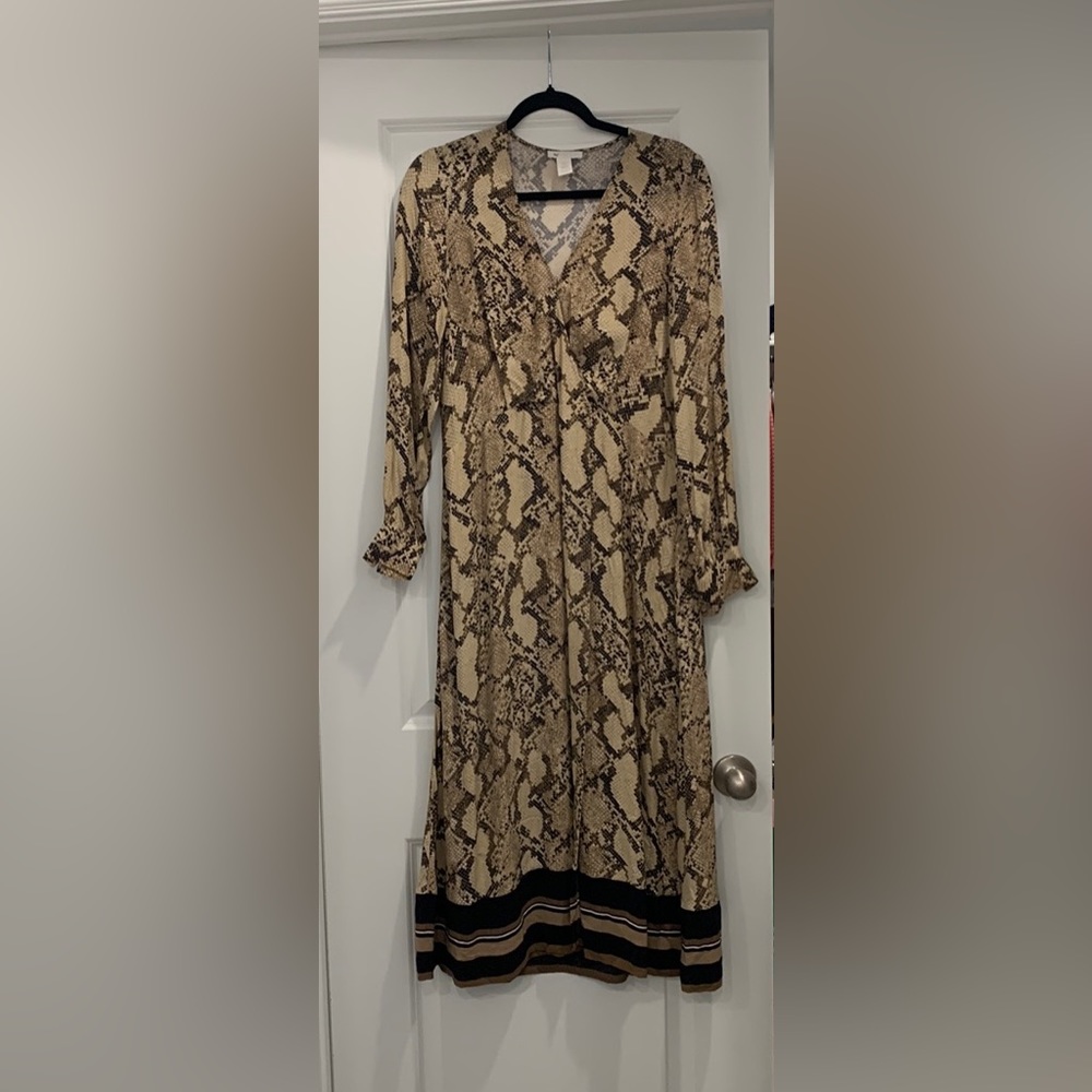H&M Snakeskin Dress Size 2
